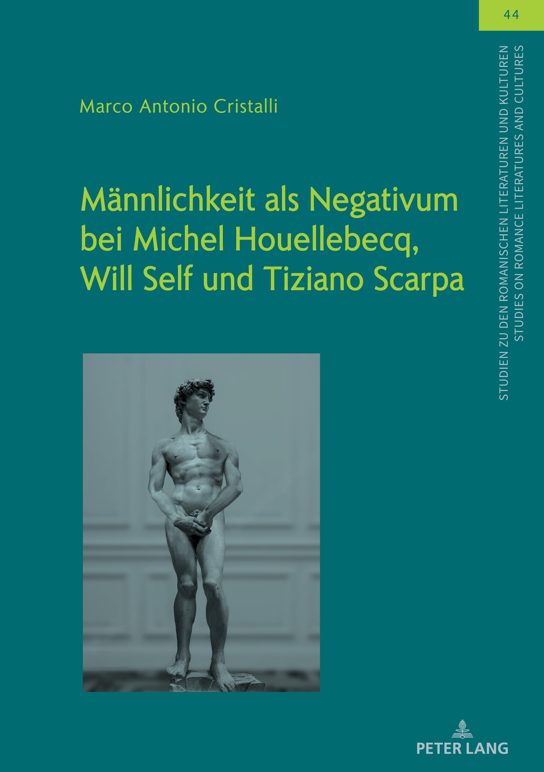 Männlichkeit als Negativum bei Michel Houellebecq, Will Self und Tiziano Scarpa: DE (Studien zu den Romanischen Literaturen und Kulturen/Studies on Romance Literatures and Cultures, Band 44)