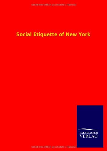 Social Etiquette of New York