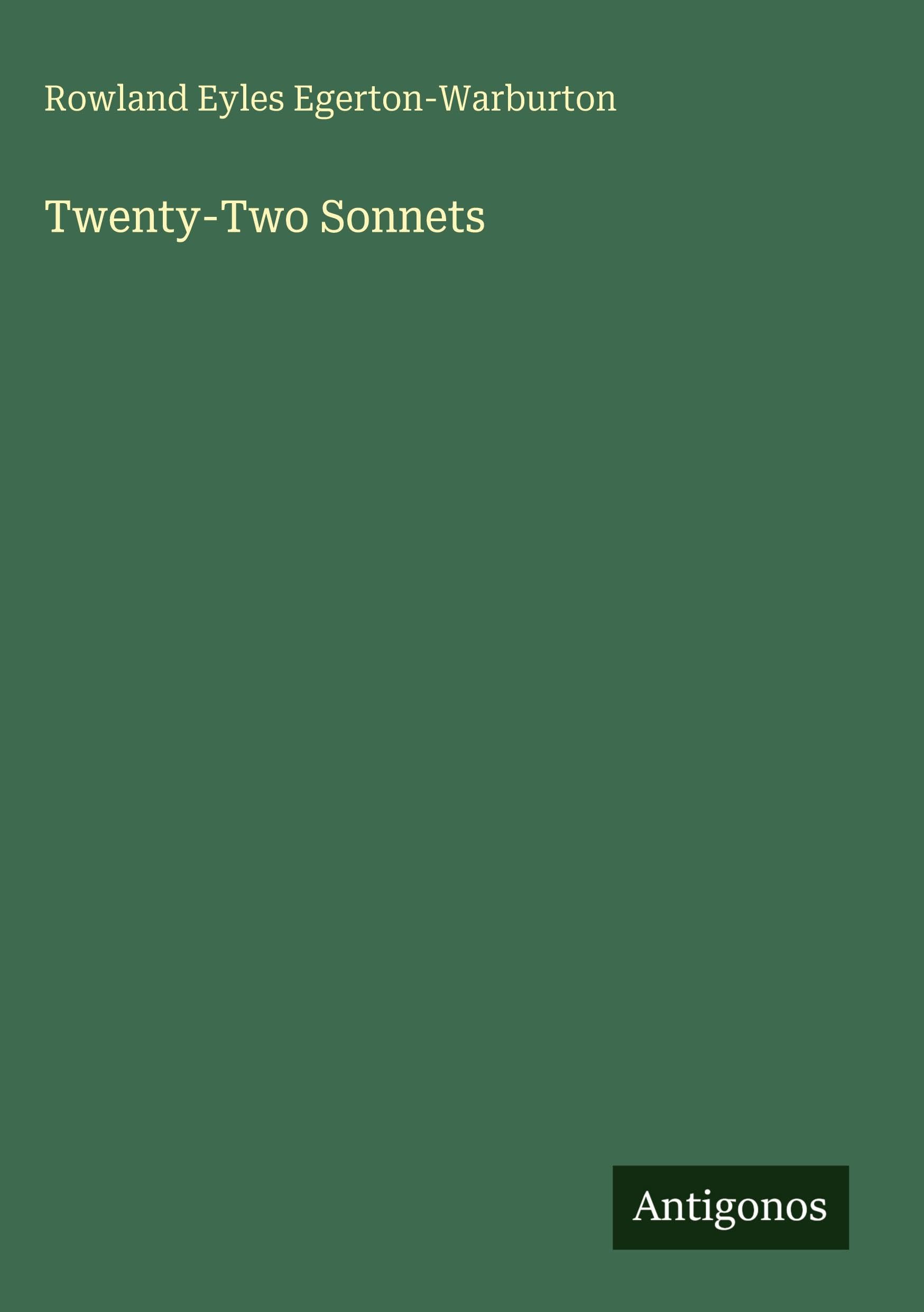 Twenty-Two Sonnets