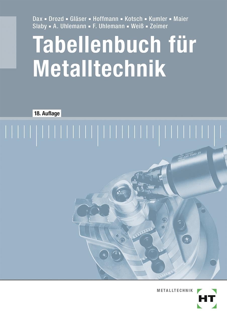 Dax Wilhelm Tabellenbuch für Metalltechnik
