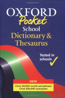 Pocket School Dictionary and Thesaurus Combined (Dictionary/Thesaurus)