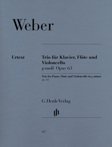 Trio G-Moll Op 63. Flöte, Violoncello, Klavier