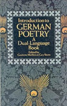 Introduction to German Poetry: A Dual-Language Book (Dual-Language Books)