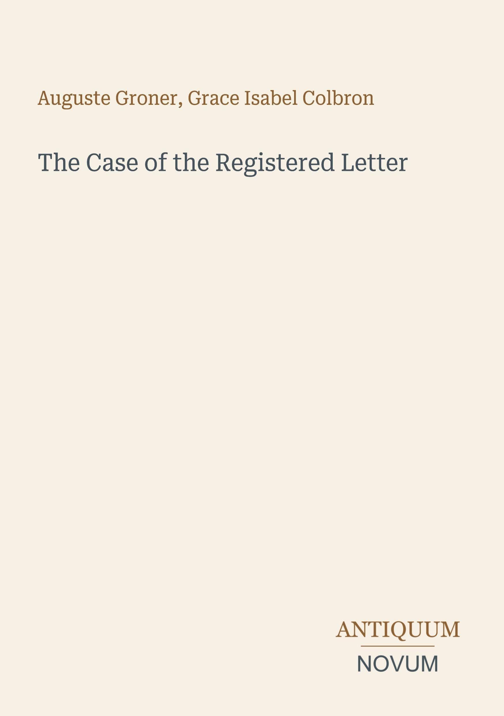 The Case of the Registered Letter