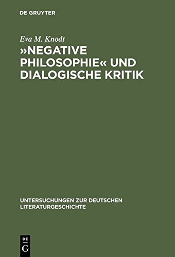 »Negative Philosophie« und dialogische Kritik: Zur Struktur poetischer Theorie bei Lessing und Herder (Untersuchungen zur deutschen Literaturgeschichte, Band 47)