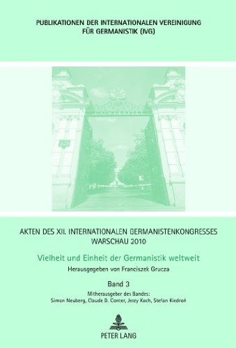 Akten des XII. Internationalen Germanistenkongresses Warschau 2010- Vielheit und Einheit der Germanistik weltweit: Jiddische Sprache und Literatur- ... Vereinigung für Germanistik (IVG))