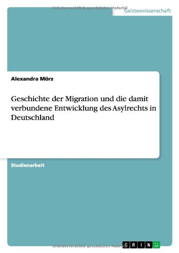 Geschichte der Migration und die damit verbundene Entwicklung des Asylrechts in Deutschland
