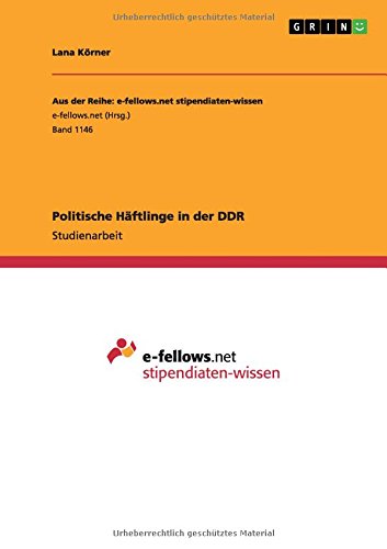 Politische Häftlinge in der DDR
