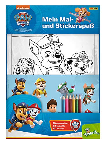 PAW Patrol: Mein Mal- und Stickerspaß: Ausmalseiten, Sticker und Buntstifte