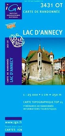 Lac d'Annecy 1 : 25 000 (Ign Map)