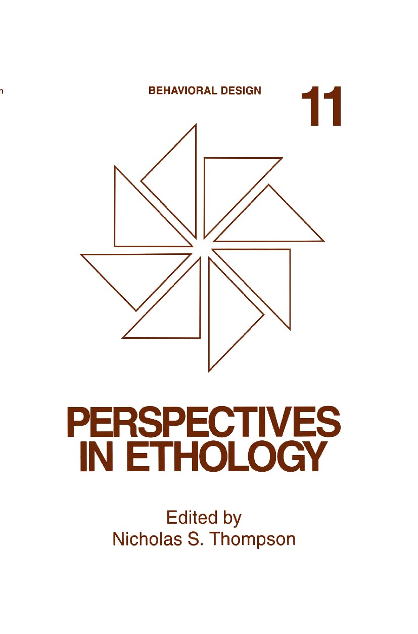 Perspectives in Ethology: Volume 11: Behavioral Design