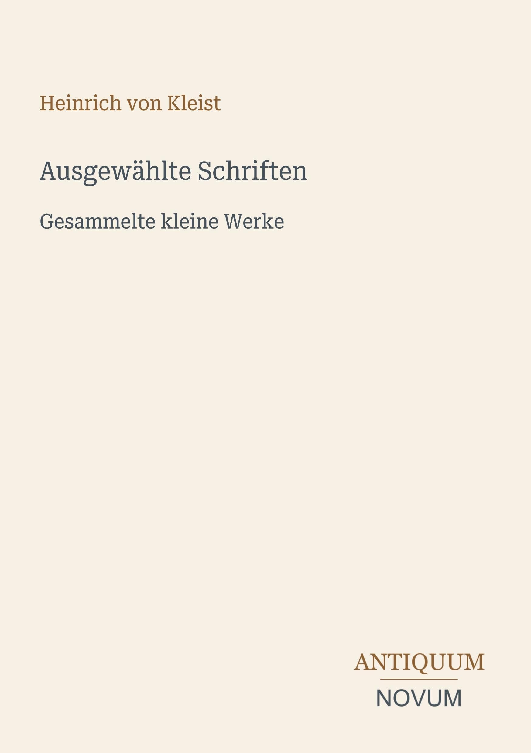 Ausgewählte Schriften