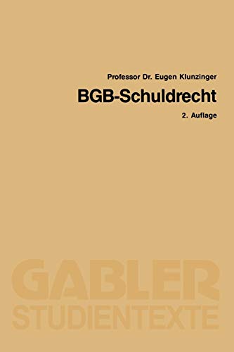 Bgb-Schuldrecht (Gabler-Studientexte)