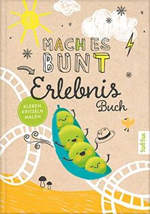 Mach es bunt Erlebnisbuch: Das Tagebuch für besondere Erlebnisse, im Alltag & Zuhause, für Kurzurlaube, Ausflüge & sonstige Abenteuer | Mitmachbuch für Kinder ab 6 Jahre zum Gestalten und Erinnern