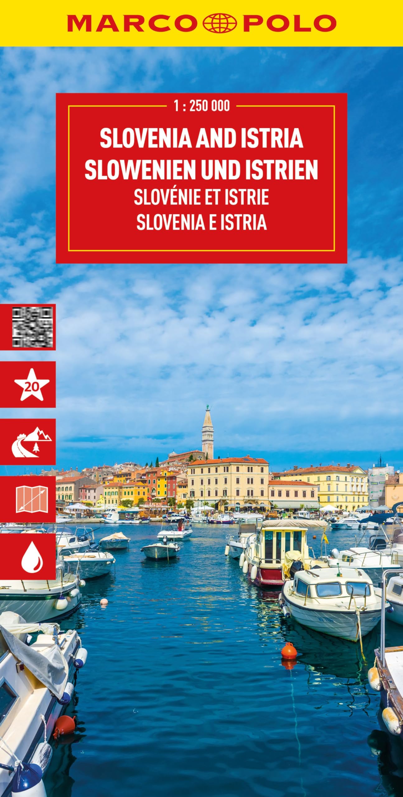 Marco Polo Reisekarte Slowenien Und Istrien 1, 250.000, Straßenkarte Und Autokarte Mit Sehenswerten Strecken, Highlights Und Digitaler Erweiterung