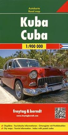 Freytag Berndt Autokarten, Kuba - Maßstab 1:900.000 (freytag & berndt Auto + Freizeitkarten)