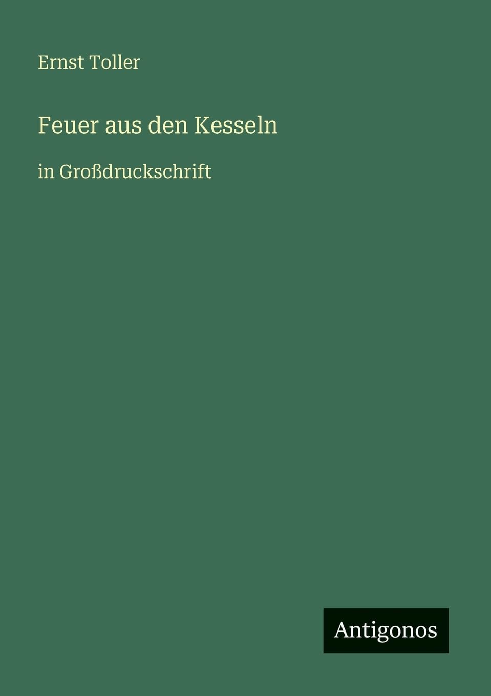Feuer aus den Kesseln: in Großdruckschrift