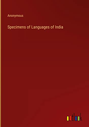 Specimens of Languages of India