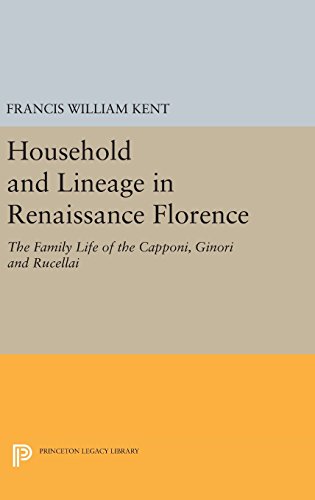Household and Lineage in Renaissance Florence: The Family Life of the Capponi, Ginori and Rucellai (Princeton Legacy Library)