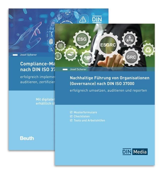 Compliance-Managementsystem + Governance: Paket Compliance-Managementsystem nach DIN ISO 37301:2021 und Nachhaltige Führung von Organisationen (Governance) nach DIN ISO 37000 (DIN Media Praxis)