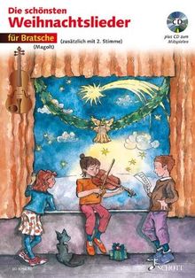 Die schönsten Weihnachtslieder: sehr leicht bearbeitet. 1-2 Violen. Ausgabe mit CD.