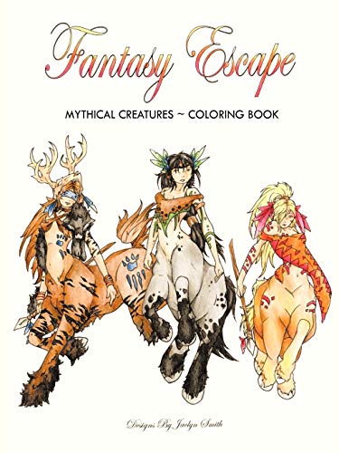 Fantasy Escape: Mythical Creatures-Coloring Book