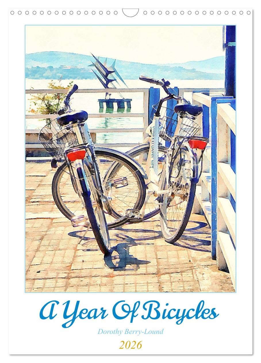 A Year Of Bicycles (Wall Calendar 2026 DIN A3 portrait), CALVENDO 12 Month Wall Calendar: Parked bicycles in picturesque settings