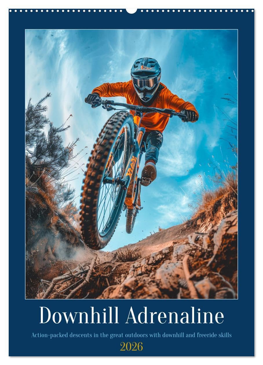 Downhill Adrenaline (Wall Calendar 2026 DIN A2 portrait), CALVENDO 12 Month Wall Calendar: Experience the thrill of downhill biking every month