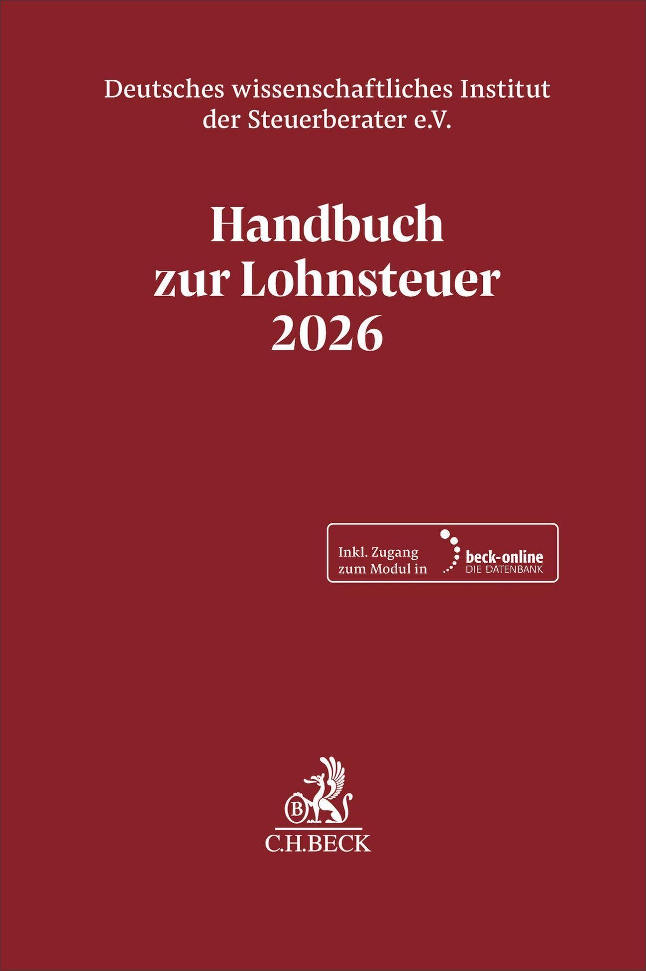 Handbuch zur Lohnsteuer 2026. LSt 2026