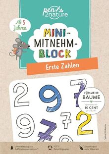 Mini-Mitnehm-Block Erste Zahlen: Spielerisches Zahlen-Training im handlichen Mini-Format | perfekte Kinderbeschäftigung für unterwegs | Ab 5 Jahren