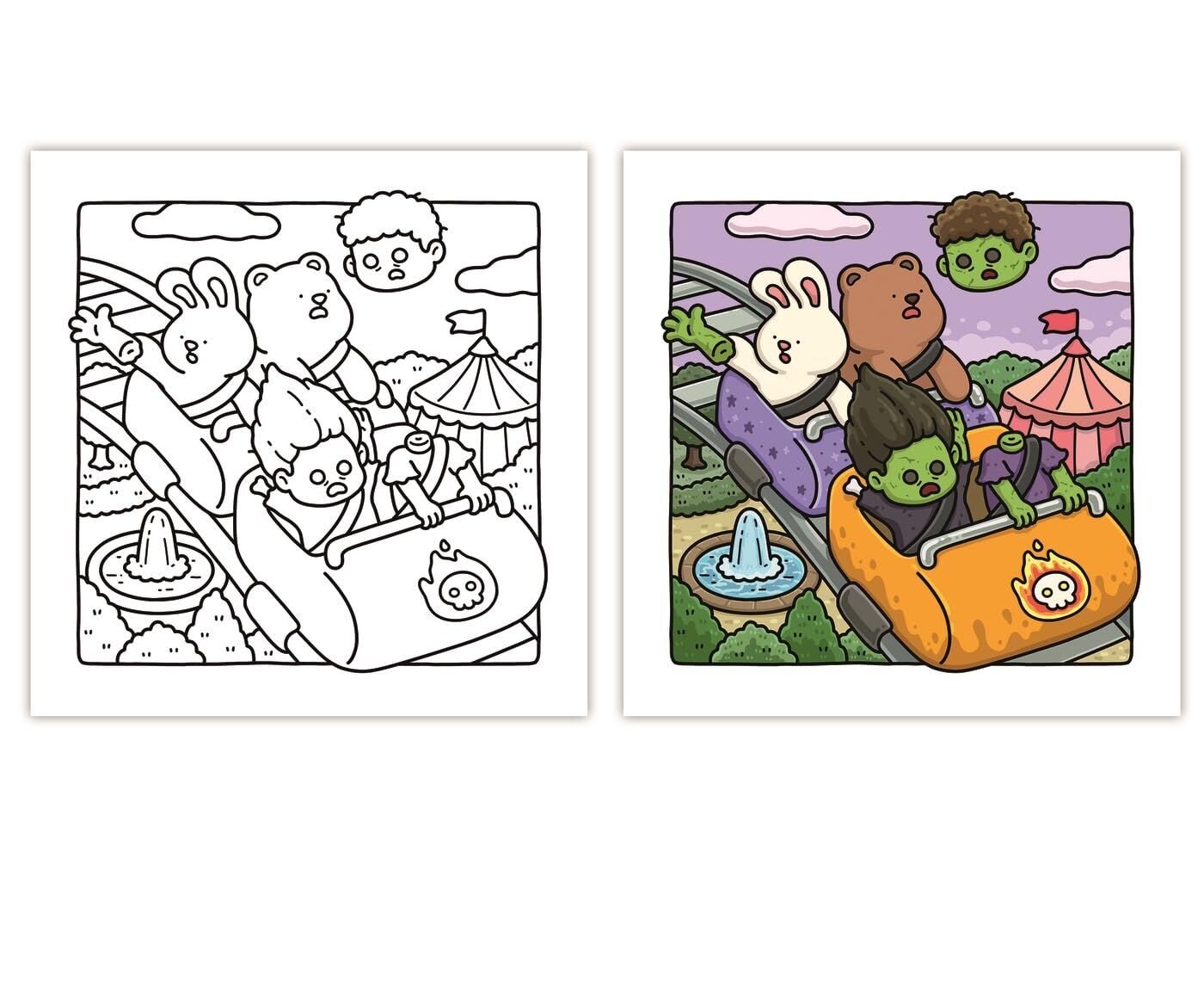 Cozy Coloring - Silly Spooky