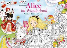 Mein Mitmachbuch: Alice im Wunderland: Puzzeln - Lesen - Ausmalen