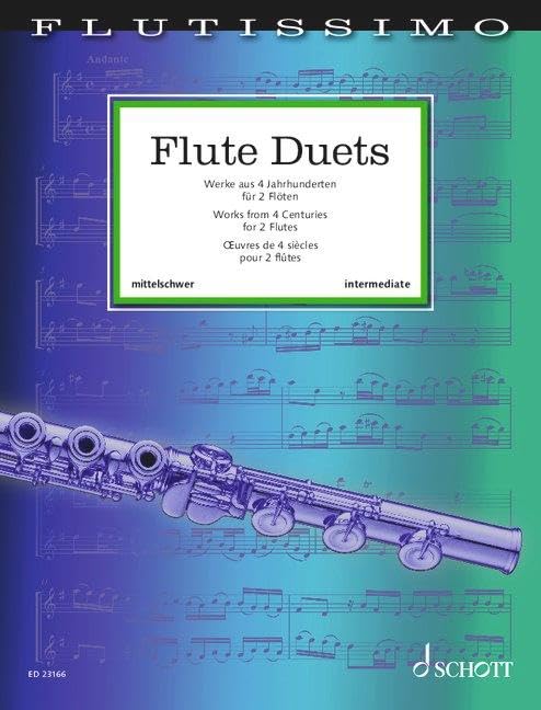 Edmund Wächter Flute Duets, Werke Aus 4 Jahrhunderten Für 2 Flöten. 2 Flöten. Spielpartitur. (Flutissimo)