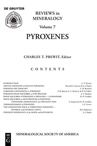 Pyroxenes (Reviews in Mineralogy & Geochemistry, Band 7)