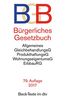 Bürgerliches Gesetzbuch BGB: mit Allgemeinem Gleichbehandlungsgesetz, BeurkundungsG, BGB-Informationspflichten-Verordnung, Einführungsgesetz