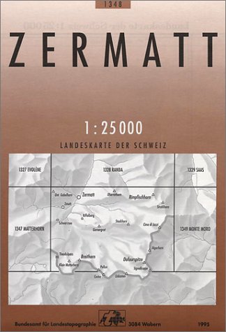 Landeskarte der Schweiz Zermatt Karte (im Sinne von Landkarte)