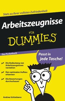 Arbeitszeugnisse für Dummies Das Pocketbuch (Fur Dummies)