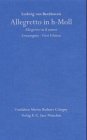 Allegretto in h-Moll / Allegretto in B minor: Streichquartett, komponiert für Richard Ford, Wien, 28. November 1817. Faksimile des Autographs und ... Werks (Corona nova/Série 2, 1, Band 1)