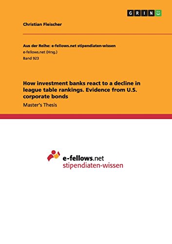 How investment banks react to a decline in league table rankings. Evidence from U.S. corporate bonds
