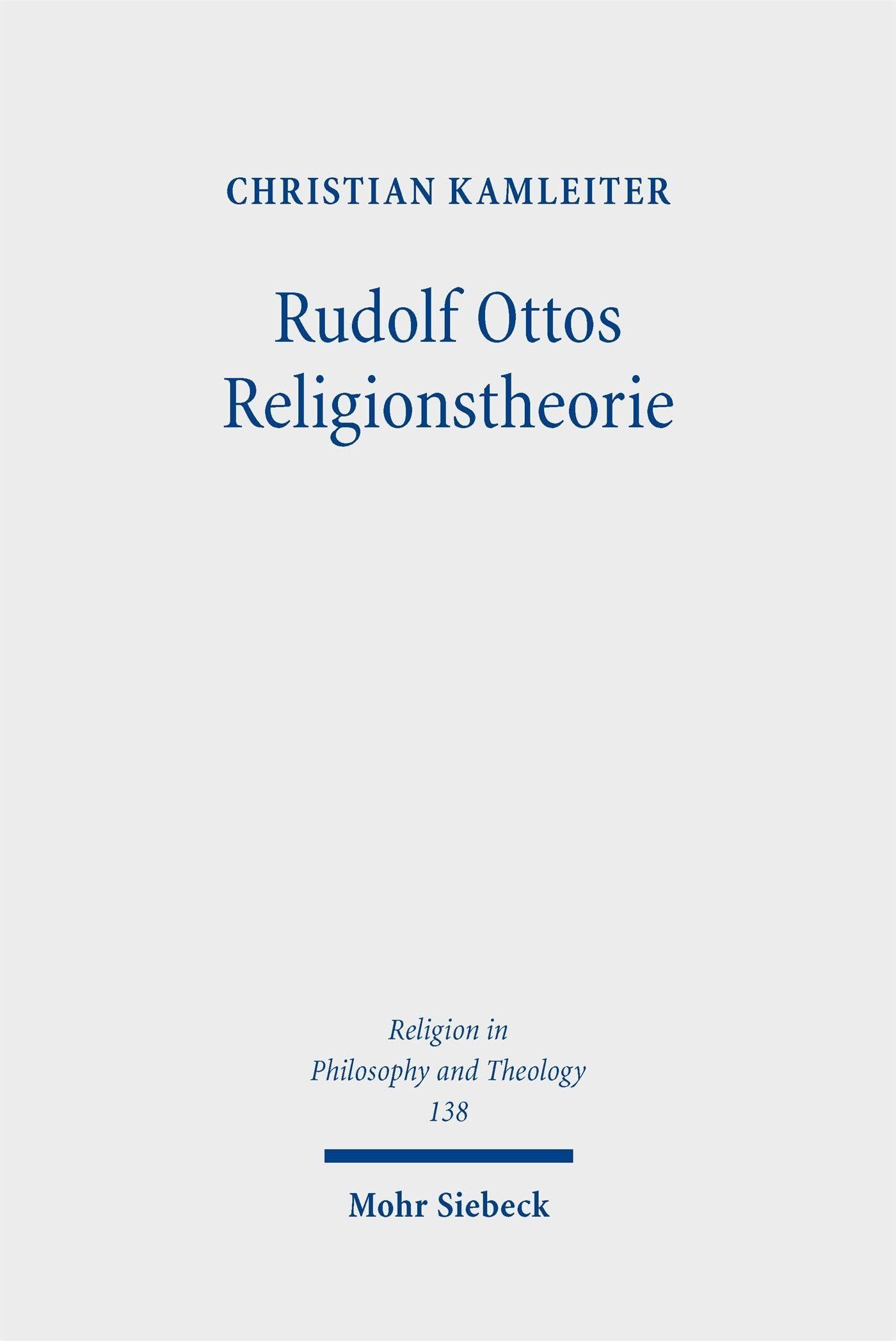 Rudolf Ottos Religionstheorie - Neuware
