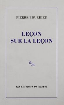 Leçon sur la leçon