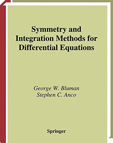 Symmetry and Integration Methods for Differential Equations (Applied Mathematical Sciences)