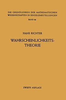 Wahrscheinlichkeitstheorie (Grundlehren der mathematischen Wissenschaften) (German Edition) (Grundlehren der mathematischen Wissenschaften, 86, Band 86)