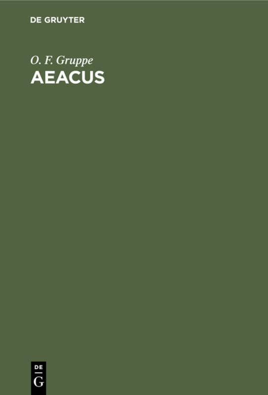 Aeacus: Über die Interpolationen in den römischen Dichtern. Mit besonderer Rücksicht auf Horaz