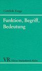 Funktion, Begriff, Bedeutung