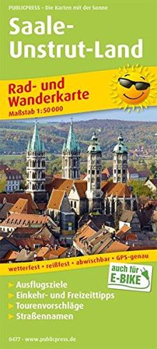 Saale-Unstrut-Land: Rad- und Wanderkarte mit Ausflugszielen, Einkehr- & Freizeittipps sowie Nebenkarte Ziegelrodaer Forst und Querfurt, ... 1:50000 (Rad- und Wanderkarte / RuWK)