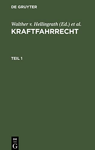 Kraftfahrrecht, Teil 1, Kraftfahrrecht Teil 1