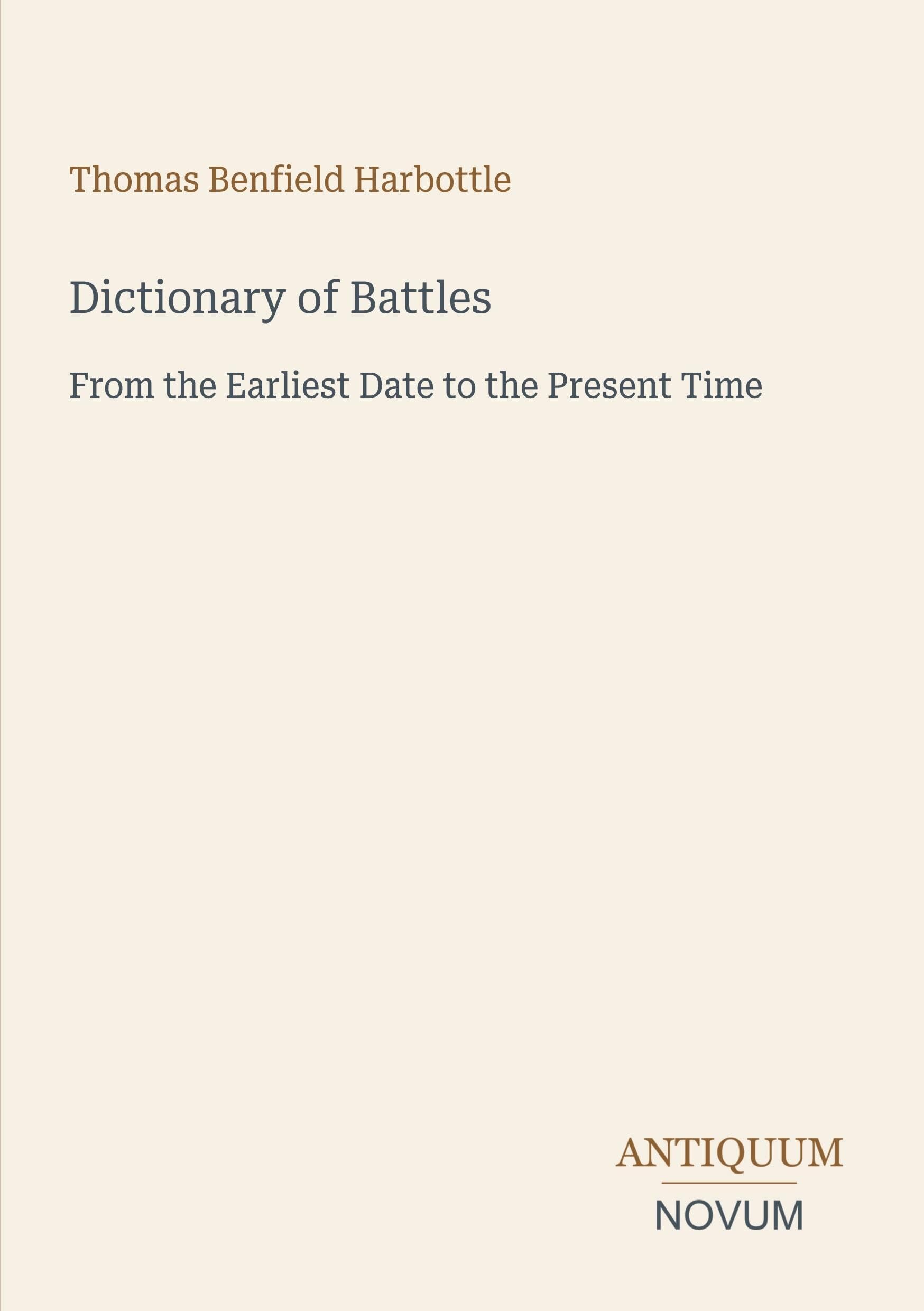 Dictionary of Battles