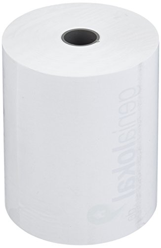 Genialokal Bonrollen / VE 50 / 80 mm x 50 m x 12 mm / 2-farbiger Druck auf Rückseite: genialokal-Logo transparent auf Rückseite