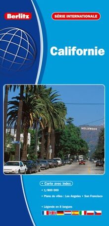 Carte internationale Berlitz, numéro 681409 : Californie